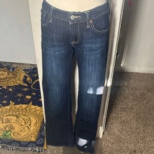 Lucky Brand Dark Blue Low Rise Boot Cut Jeans
